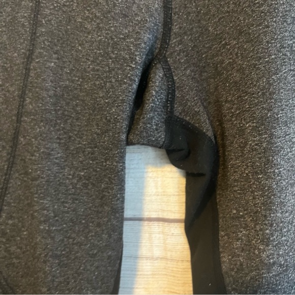 Lululemon Heather Gray Full Length Mid Rise Zip Ankle Legging Size 4 - Picture 7 of 11
